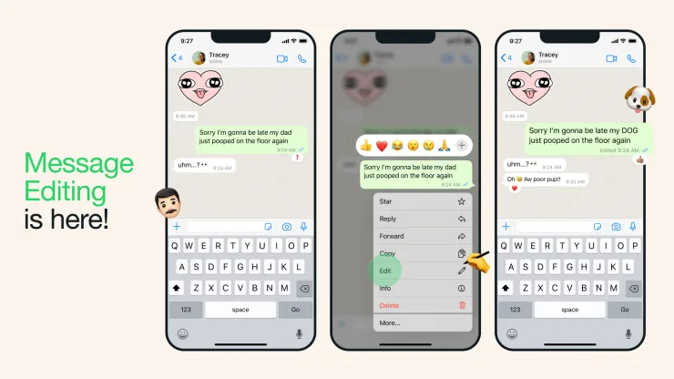 WhatsApp to allow users to edit messages