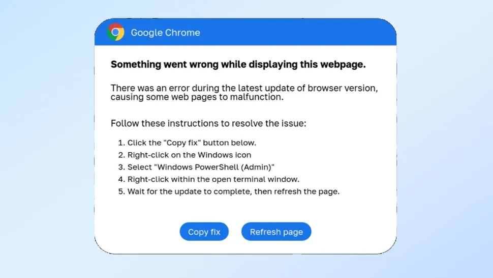 Warning: Clicking this Chrome security alert could unleash a flood of malware on your PC